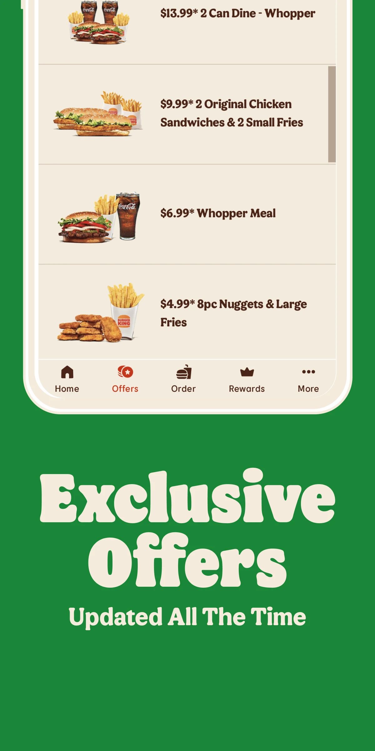 BURGER KING Canada screenshot